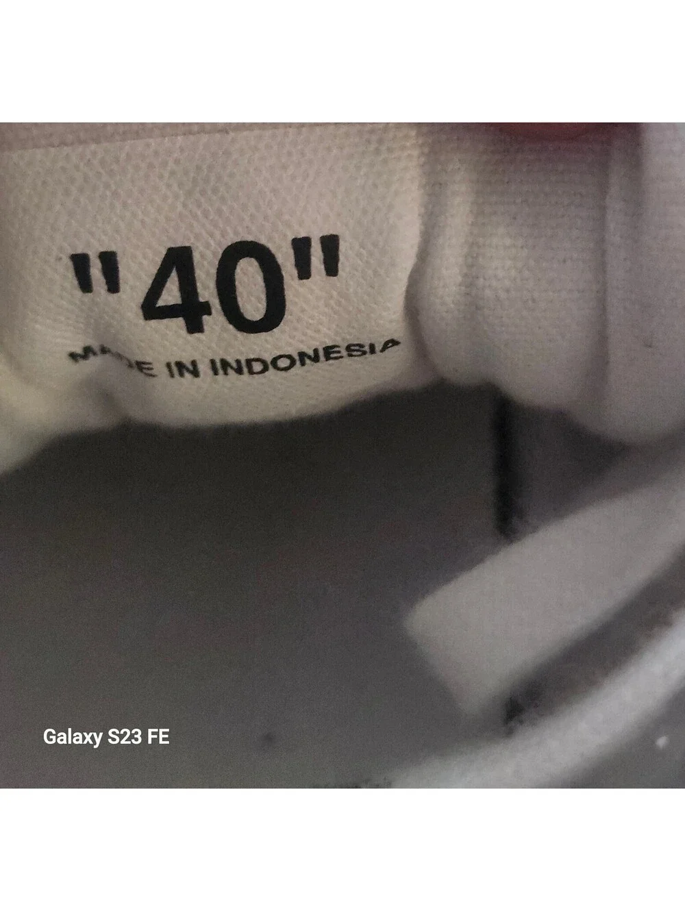 Off White Vulcanized Low Sneakers by Virgil Abloh Size 40